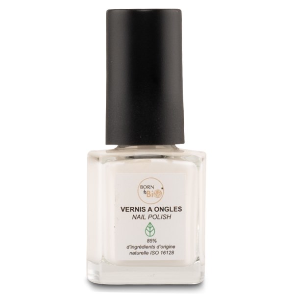 Born to Bio Organic Natural Nailpolish, 7,5 ml, N°1 Blanc