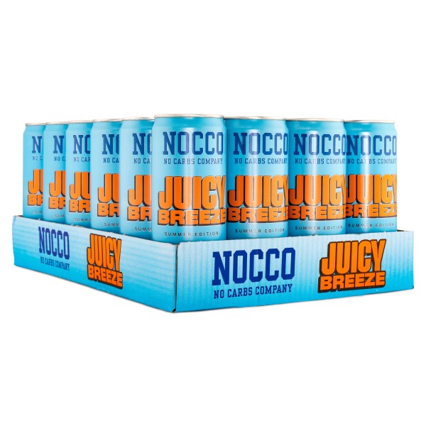 NOCCO BCAA, Juicy Breeze, Koffein, 24-pak