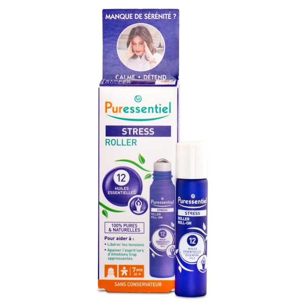 Puressentiel Roll-On with 12 Essential Oils, 5 ml, Stress